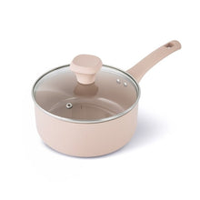 Elements by Thyme & Table 2 QT Ceramic Non-Stick Saucepan - pink