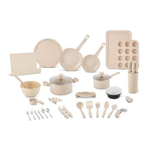 Elements by Thyme & Table 60-Piece Ceramic Non-Stick Cookware Set - Red
