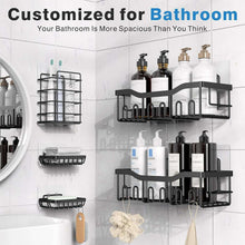 EUDELEAdhesiveShowerCaddy-5PackRustproofStainlessSteelBathOrganizersWithLargeCapacity-NoDrilling_3480_7 - USA Mega Market
