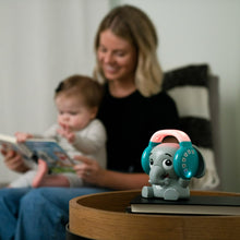 Earl the Elephant Bluetooth Soother Sound Machine, Stream Music + Night Light, Infant to Toddler