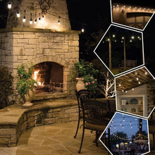 EcoScapes 36' LED Shatterproof Cafe String Lights, 18 Bulbs