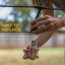 EcoScapesbyEnbrighten48_OutdoorLEDCafeStringLights_24Bulbs - USA Mega Market