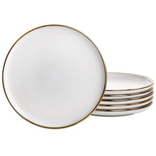 Elama-Arthur-6-Piece-Stoneware-Salad-Plate-Set-in-Matt-White-with-Gold-Rim_1dffade3-4a95-48d8-a4c7-056a7f2fa813.39e6e812240e015aee401f6d422b9b3b - USA Mega Market