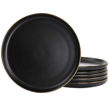 Elama-Paul-6-Piece-Stoneware-Dinner-Plate-Set-in-Matt-Black-with-Gold-Rim-55a107ab-c005-4673-831_5290_1 - USA Mega Market