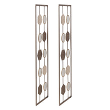Elements Set of 2 Metal Geometric Wall Décor Panels