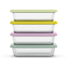 Ello Everyday 4.5 Cup 8PC Glass Meal Prep Set