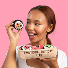 Emotional Support Pals Sushi, 5 Plush Food Toys with Carrying Basket