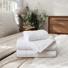 EnovaRecycledCottonBathTowelsforHospitalityandHome_White_Setof61 - USA Mega Market