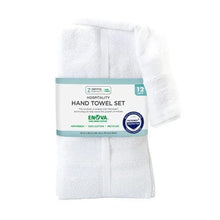 EnovaRecycledCottonHandTowelsforHospitalityandHome_White_Setof121 - USA Mega Market