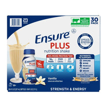 Ensure Plus Nutrition Shake, Vanilla, 8 fl. oz, 30-pack