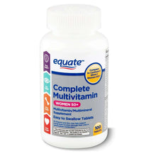 Equate Complete Multivitamin/Multimineral Supplement Tablets, Women 50+, 100 Count
