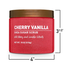 Equate Cherry Vanilla Sugar Body Scrub, 18 oz, Soothes Dry Skin