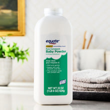 Equate Cornstarch Baby Powder with Aloe and Vitamin E, 22 oz