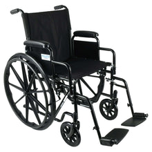 EquateLightweightFoldableSteelWheelchairwith18SeatandSwing-AwayFootrests-350lbCapacity7-_1 - USA Mega Market