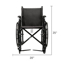 EquateLightweightFoldableSteelWheelchairwith18SeatandSwing-AwayFootrests_350lbCapacity3 - USA Mega Market