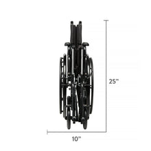 EquateLightweightFoldableSteelWheelchairwith18SeatandSwing-AwayFootrests_350lbCapacity4 - USA Mega Market