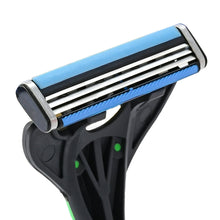 Equate Men's 3-Blade Sensitive Disposable Razors, Green and Black, 8 Count