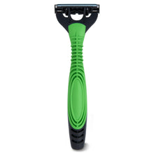 Equate Men's 3-Blade Sensitive Disposable Razors, Green and Black, 8 Count