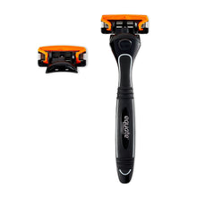 Equate Men's 5-Blade Razor with Trimmer and 2 Cartridge Refills, Black