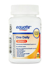 Tabletas multivitamínicas/multiminerales diarias Equate One para la salud femenina, 100 unidades