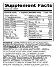 Tabletas multivitamínicas/multiminerales diarias Equate One para la salud femenina, 100 unidades