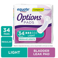 EquateOptionsWomen-sIncontinencePads-LightAbsorbency-RegularLength-34Count-ComparetoPoise-6-_1 - USA Mega Market