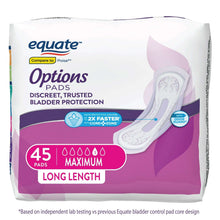 EquateOptionsWomen-sIncontinencePads-MaximumAbsorbency-LongLength-45Count-ComparetoPoise-1-_6 - USA Mega Market