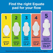 Equate Overnight Maxi Pads with Flexi-Wings, Extra Heavy Overnight Absorbency, Size 5, 60 Count  (PACK OF 3 )