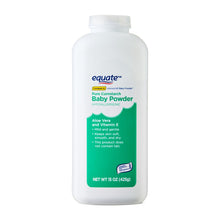 Equate Pure Cornstarch Baby Powder with Aloe and Vitamin E, 15 oz