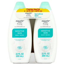 Equate Sensitive Skin Body Wash, 22 fl oz, 2 Pack