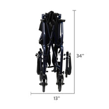 EquateSteelFoldingTransportWheelchairwith19Seat_Black_300lbWeightCapacity3 - USA Mega Market