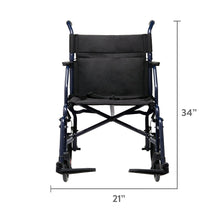 EquateSteelFoldingTransportWheelchairwith19Seat_Black_300lbWeightCapacity4 - USA Mega Market