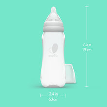 Evenflo Balance + Standard Neck Plastic Baby Bottles, Clear, BPA-Free, 9 oz