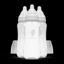 Evenflo Balance + Standard Neck Plastic Baby Bottles, Clear, BPA-Free, 9 oz