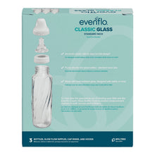 Evenflo Classic BPA-Free Glass Baby Bottles - 8 Fl oz, Clear