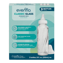 Evenflo Classic BPA-Free Glass Baby Bottles - 8 Fl oz, Clear