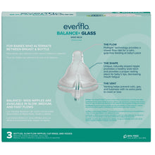 Evenflo Feeding Balance + Wide Neck Glass Bottles - 6oz 3 Pack