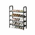 Expandable Closet Shoe Organizer, 6 Tiers, Holds 38 Pairs, Stackable, Adjustable, Bronze Finish (Large 6 Tier)