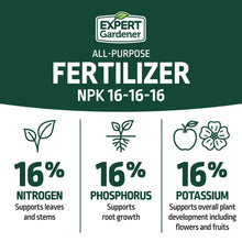 Expert Gardener All Purpose Plant Food Fertilizer 16-16-16, 20 lb.