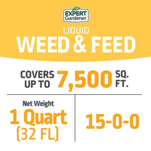 Expert Gardener Liquid Lawn Food Fertilizer & Weed Control, Ready-to-Spray, 32 Fl Oz