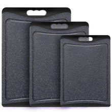 Extra Large Cutting Boards, AOKIWO Plastic Cutting Boards for Kitchen (Set of 3)Meat, Veggies Cutting Board Set Dishwasher Chopping Board with Juice Grooves Easy-Grip Handles, Dark Grey