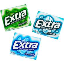 Chicles Extra Sin Azúcar, Paquete Variado de Menta, 15 unidades (18 unidades) 