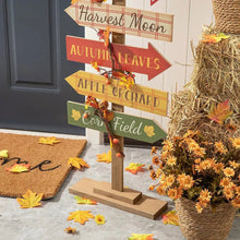 Glitzhome 42.5" Fall Wooden Pumpkin Patch Porch Décor