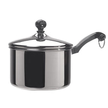 Farberware Classic Series 2 Quart Stainless Steel Sauce Pan with Lid, Induction Compatible, Metal Utensil and Dishwasher Safe, Stainless Steel