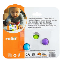 Fat Brain Toys Rolio - Sensory Tummy Time and Rattle Toy, Ages 6 Months +