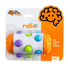 Fat Brain Toys Rolio - Sensory Tummy Time and Rattle Toy, Ages 6 Months +