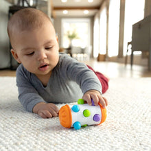 Fat Brain Toys Rolio - Sensory Tummy Time and Rattle Toy, Ages 6 Months +
