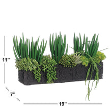 FauxSucculentArrangementinCementPlanter3 - USA Mega Market