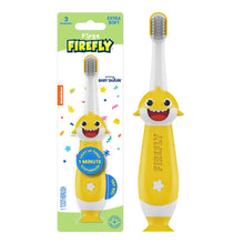 First Firefly Training Light Up Toothbrush, Baby Shark Design, Soft Bristles, 1 Count