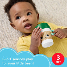 Fisher-Price Mini Me Moments Coffee Cup Teether Baby Rattle Toy for Newborn Sensory Play